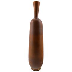 Large Berndt Friberg Studio Pottery Vase, Modern Swedish Design 12