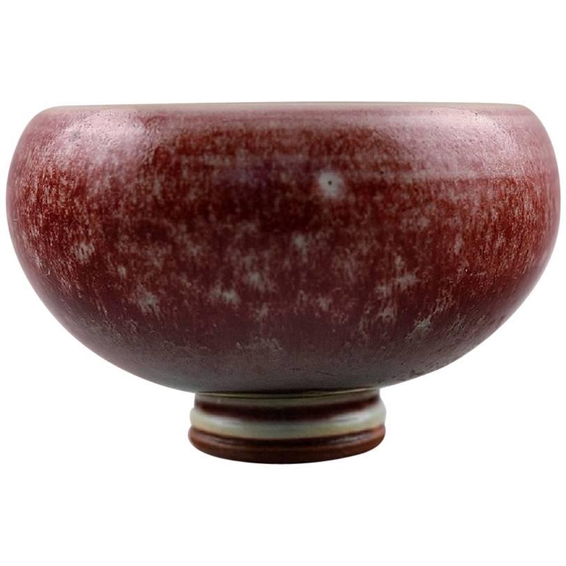 Berndt Friberg Studio Pottery Vase, Modern Swedish Design For Sale