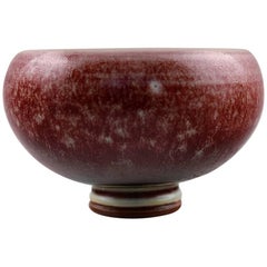 Vintage Berndt Friberg Studio Pottery Vase, Modern Swedish Design