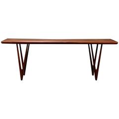 Large Danish Rosewood Coffee Table by E. W. Bach for Toften Møbelfabrik