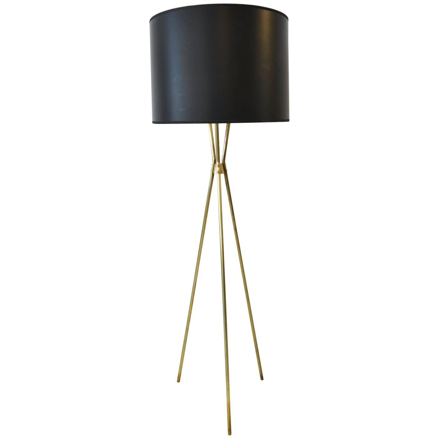 Pair Of Orange Table Lamps By Gerald Thurston For Lightolier At 1stdibs