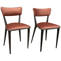 Cast Aluminium and Vinyl "BA3" Chairs by Ernest Race for Race Furniture