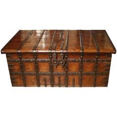 19th Century Beautifully Aged Teak Wooden Chest