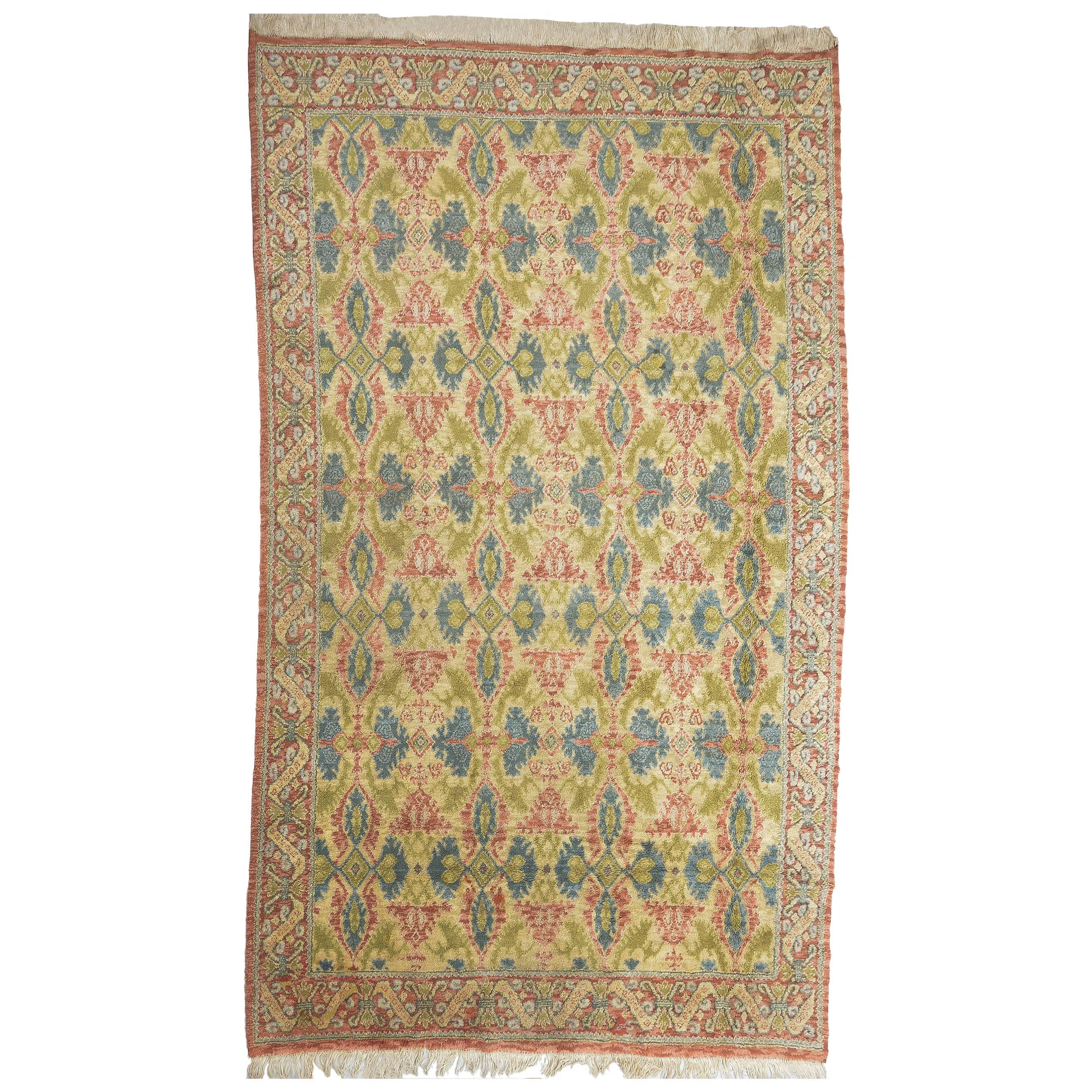 Rare Old  CUENCA Spanish Carpet  for FINAL SALE For Sale