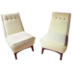 Pair of Rare Greaves & Thomas 1960s Lounge Chairs, Fully Reupholstered 5