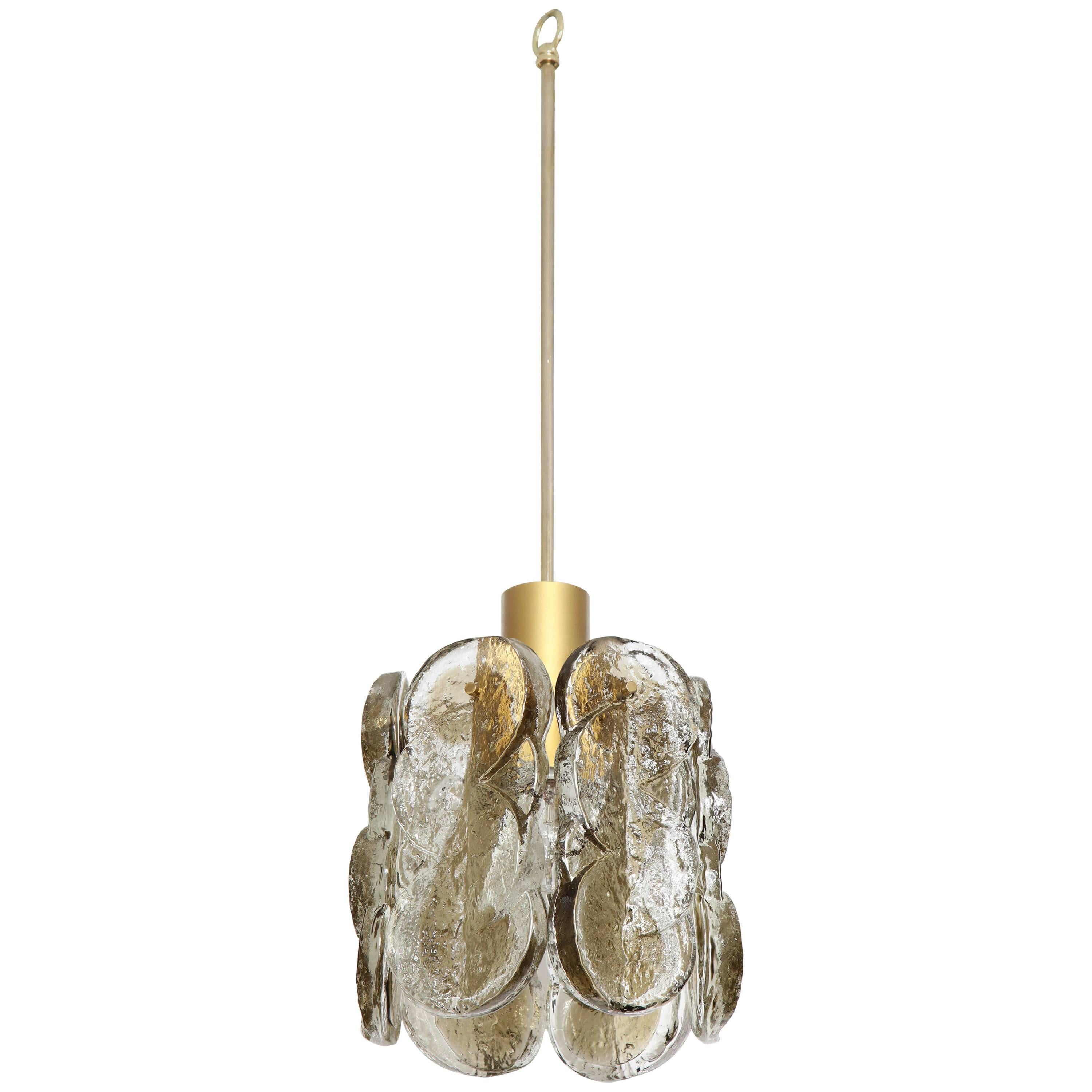 Swirl Glass Pendant Chandelier by Kalmar