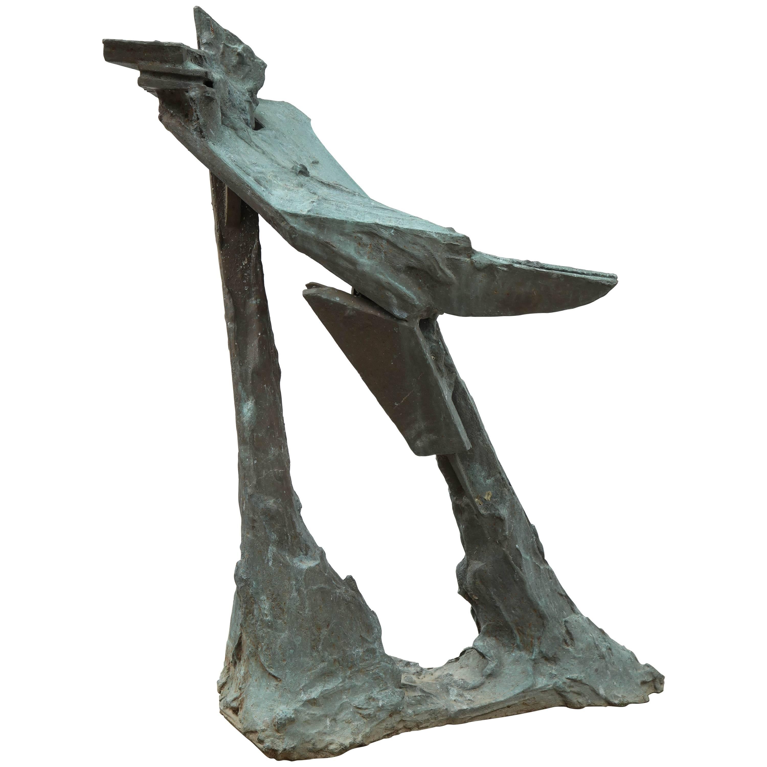 Abstract Bronze Sculpture For Sale