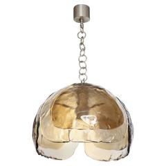 Mazzega Three-Panel Glass Pendant 7