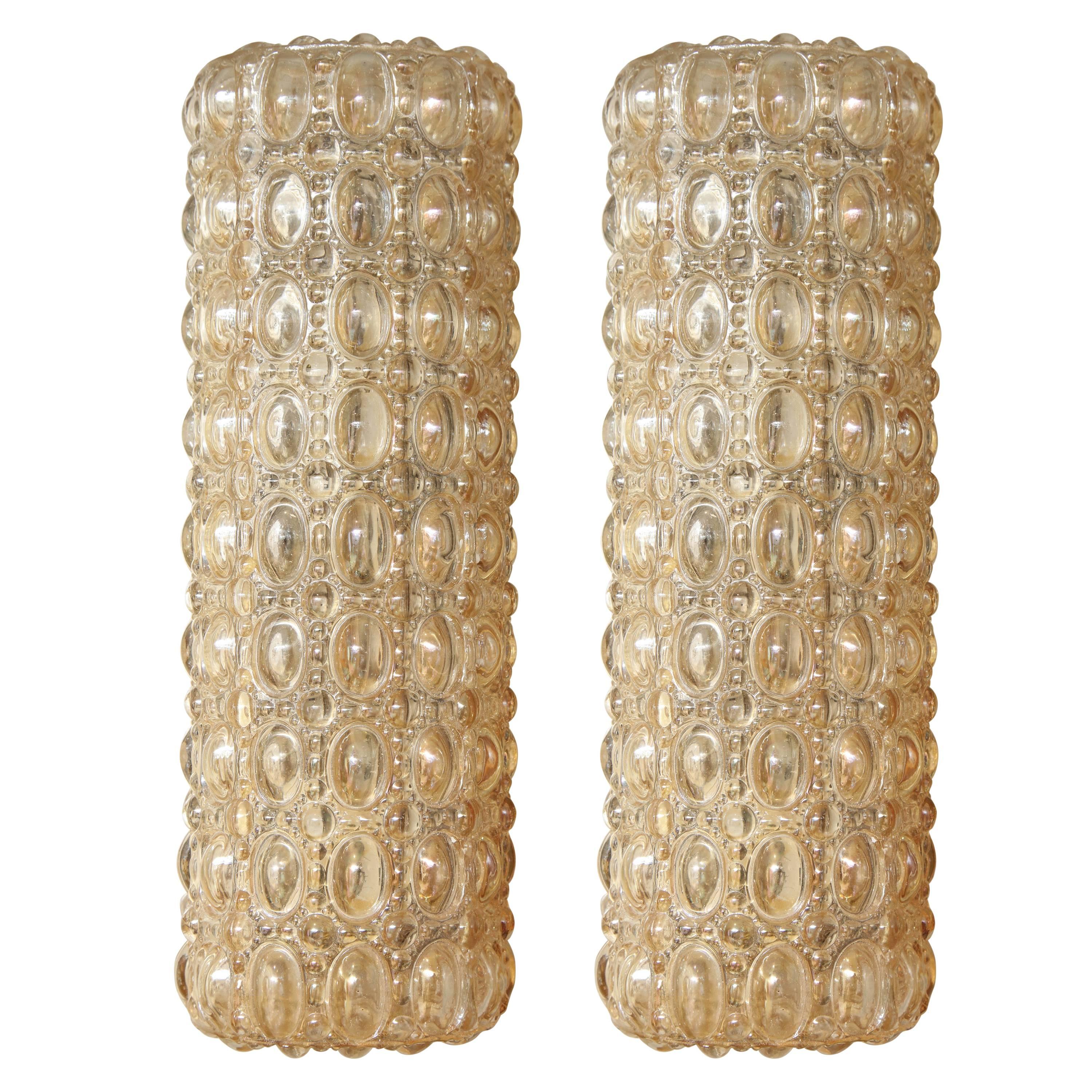 Helena Tynell Rectangular Bubble Glass Sconces