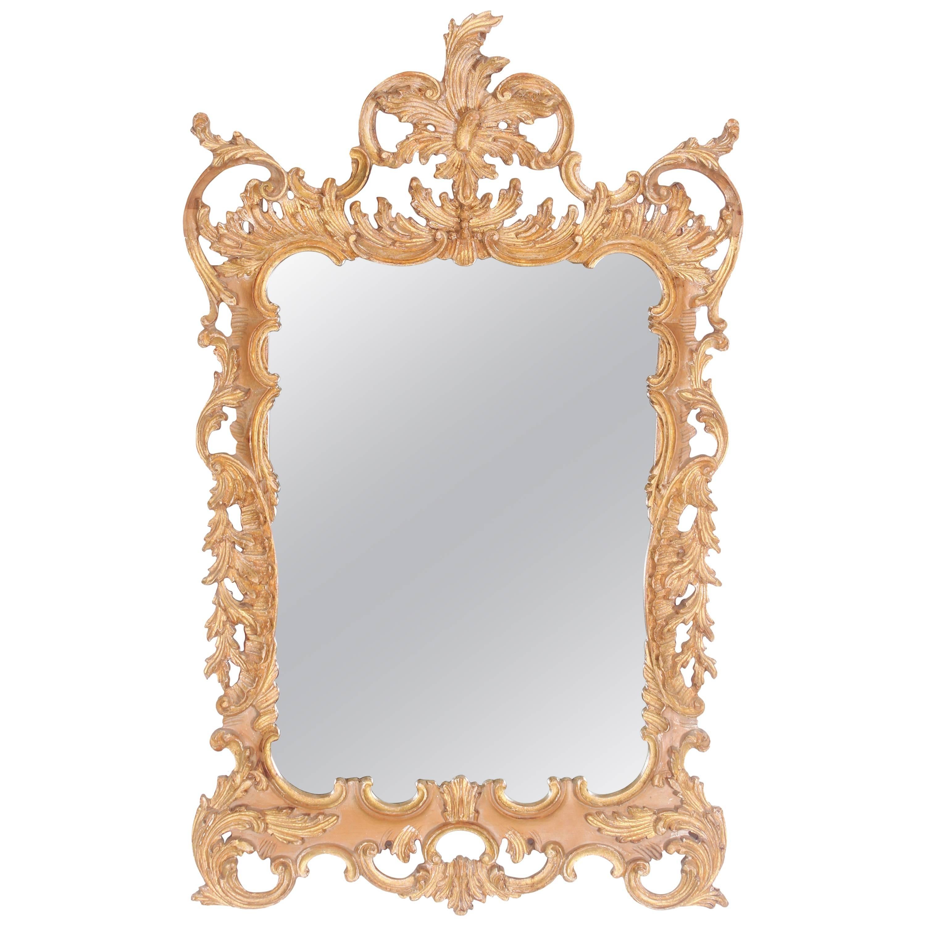 Labarge Rococo Style Hand-Carved Italian Mirror, 1980