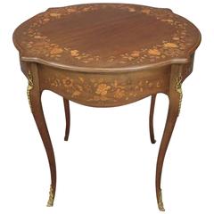 Horner Bros. Mahogany, Satinwood Marquetry and Bronze Side Table, circa 1890 11