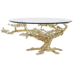 Gilded Bronze and Glass Table