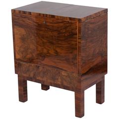 Burl Wood Bar by Fritz Breuhaus, German, 1930s 8