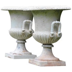Cast-Iron Campana Form Urns 7