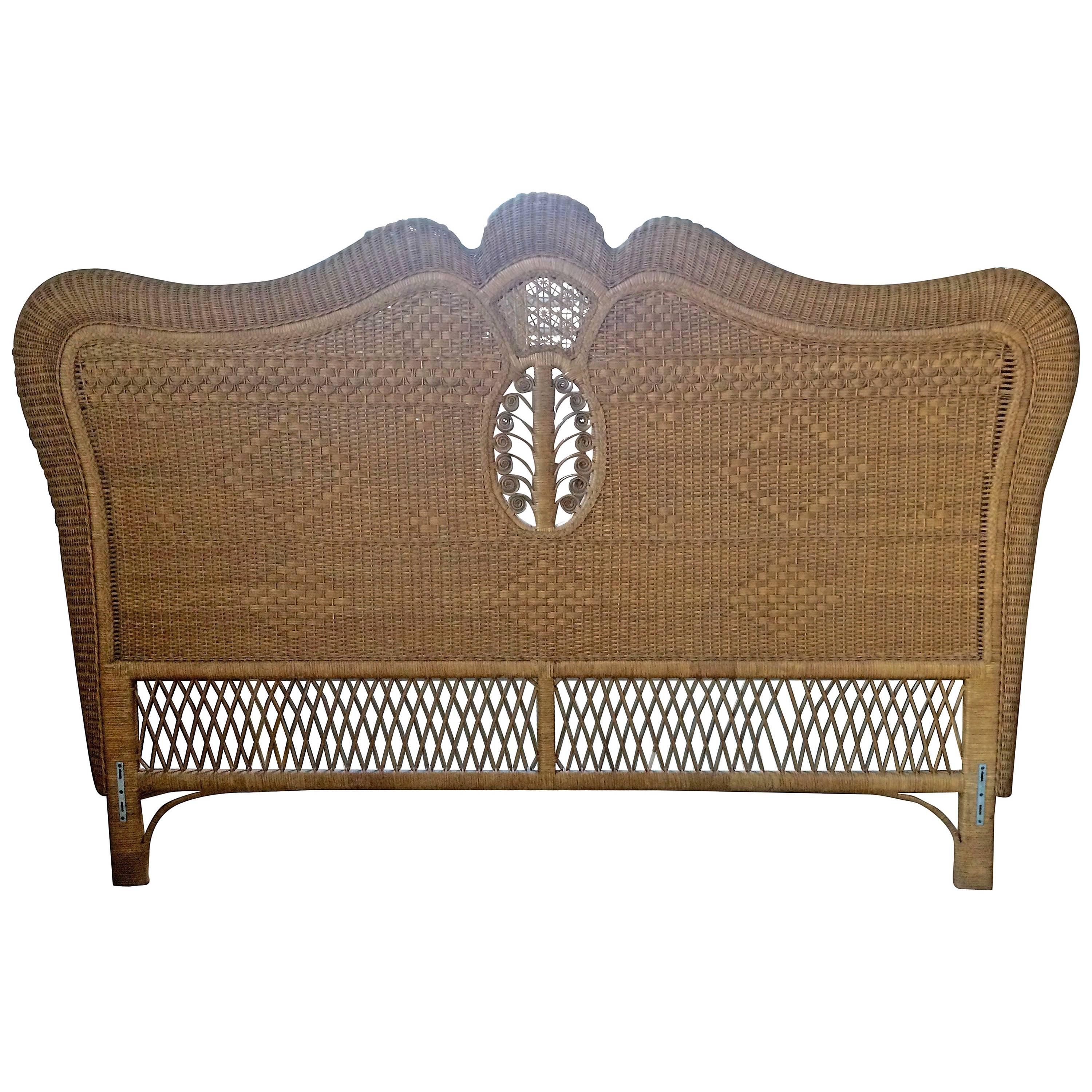 King-Sized Ralph Lauren Wicker Bed