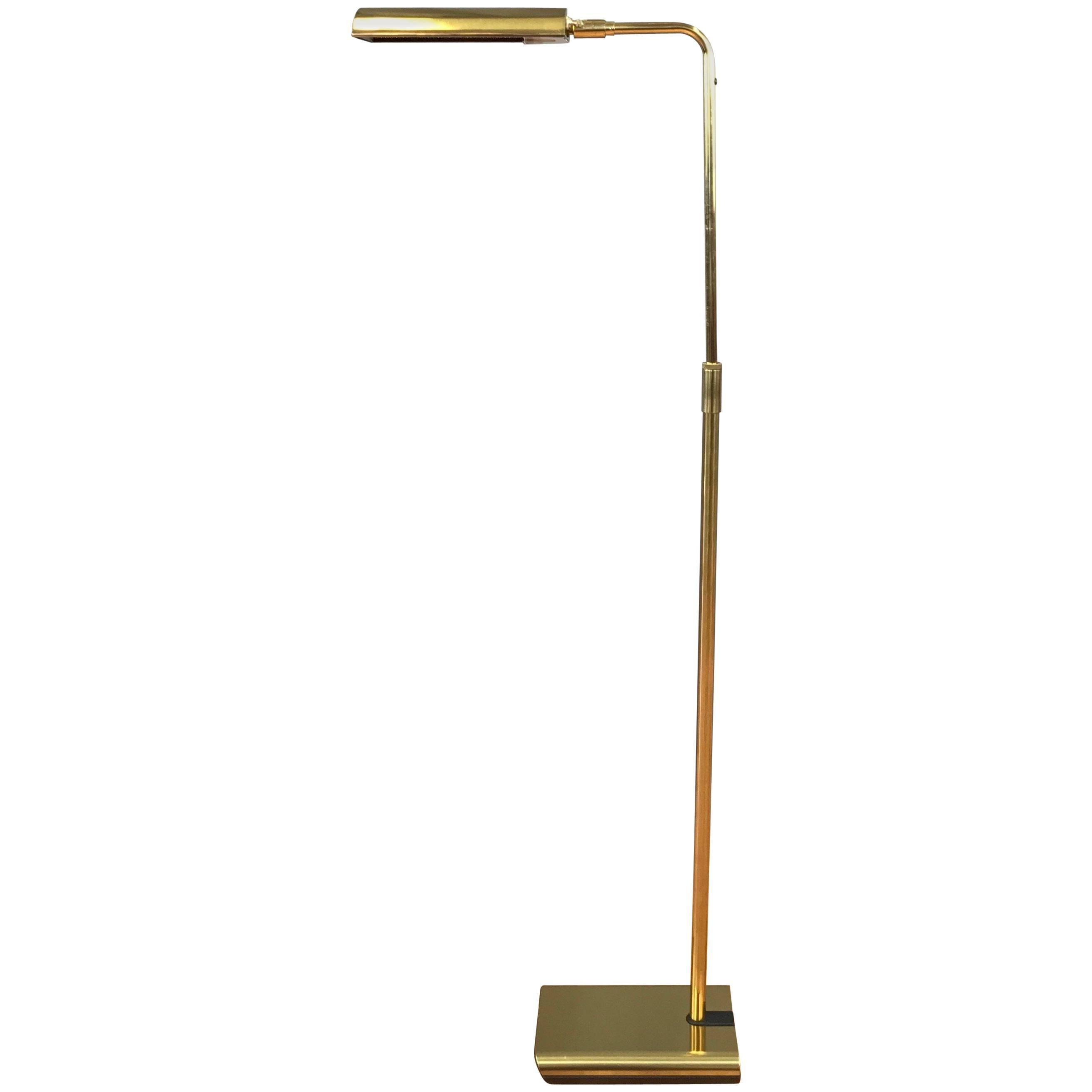 Anthony Howard for Koch & Lowy Adjustable Brass Floor Lamp