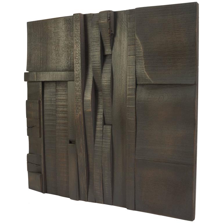 Zufällige Collage Panels, Funktionelle Kunst für die Wand aus Recyceltem Holz 1