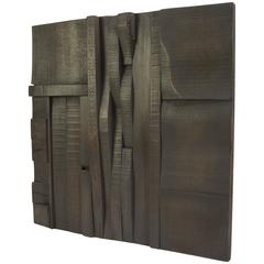 Random Collage Panels, Functional Art for Wall from Recycled Scrap Wood