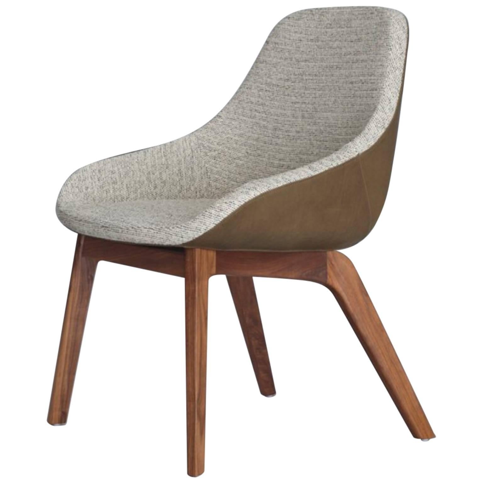 Zeitraum Morph Dining Upholstered Wood Armchair For Sale