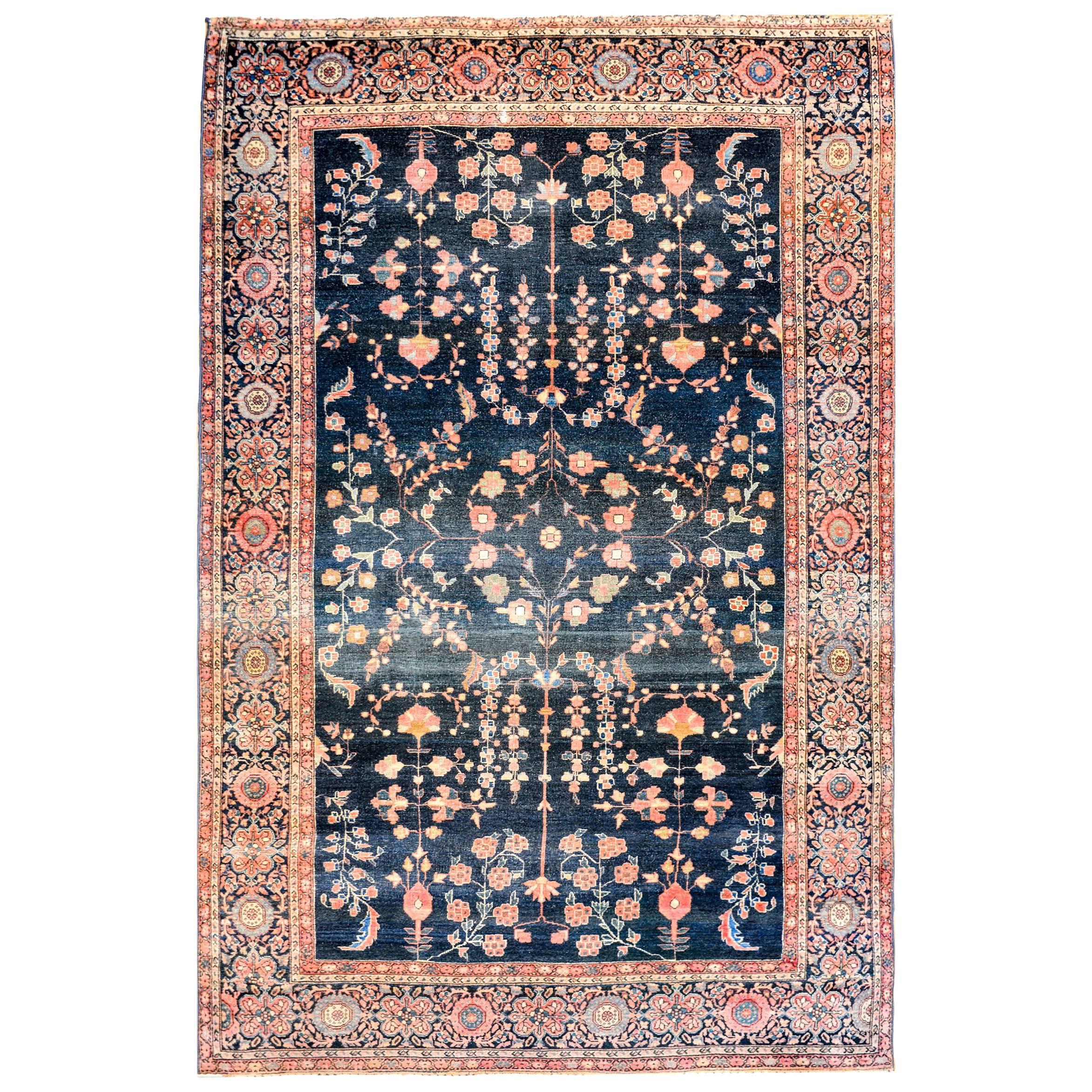 Exceptional Early 20th Century Sarouk Farahan Rug For Sale