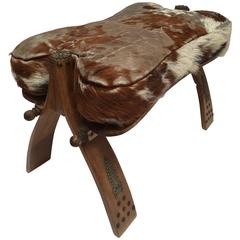 Moroccan Vintage Camel Saddle Stool 5