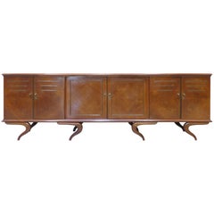 Giuseppe Scapinelli Sculptural Credenza, Monumental and Important, circa 1960