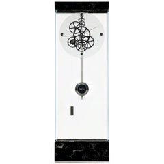 Marquina Black Adagio Teckell Takto Contemporary Mechanical Floor Clock