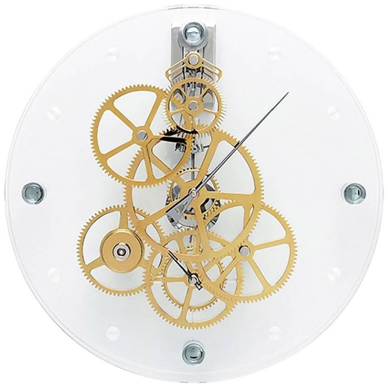 Presto Teckell Takto Contemporary Clear Glass Oversized Mechanical Wall