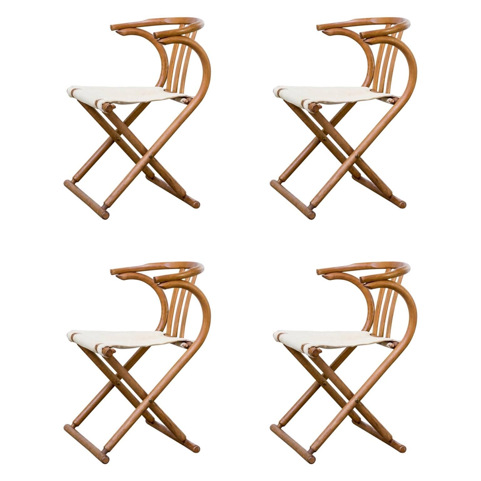 Thonet Bentwood Folding Chairs Set of Four For Sale