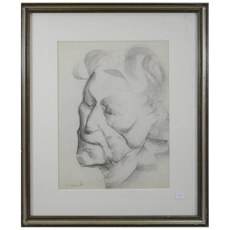 Marcel Delmotte, Drawing, Signed For Sale