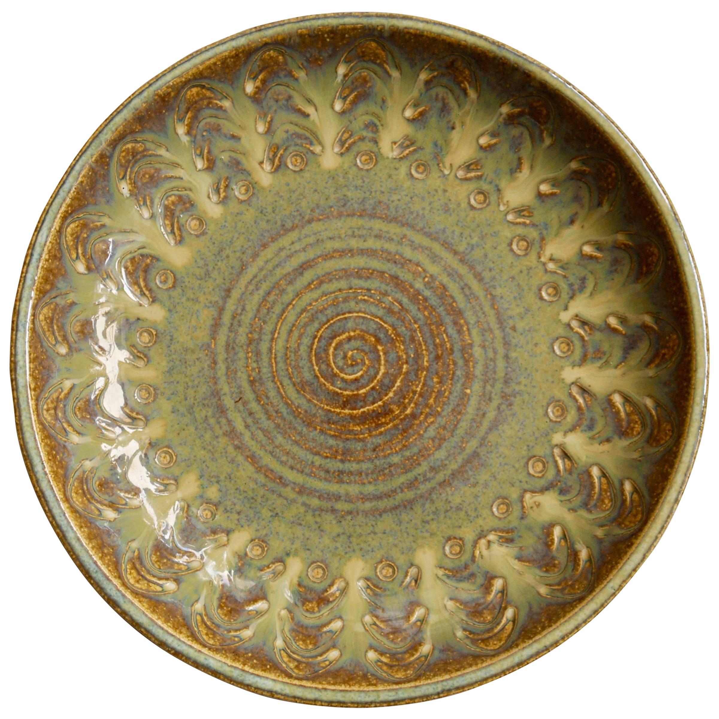 Soholm Ceramic Dish by Einar Johansen 1960s, Bornholm Denmark