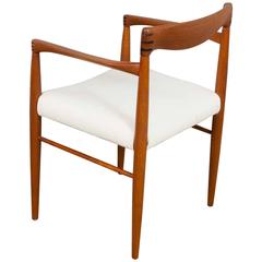 1960s H.W. Klein Danish Teak & Rosewood Dining Carver Armchair for Bramin Møbler