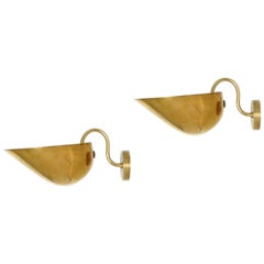 Carl-Axel Acking Wall Lamps in Brass