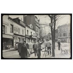 Vintage Photograph of Paris , Place Du Tertre , Montmartre, circa 1950 11
