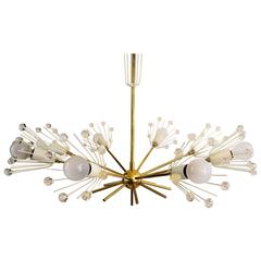 Rare Mid-Century Modernist Chandelier by Emil Stejnar for Rupert Nikoll 4
