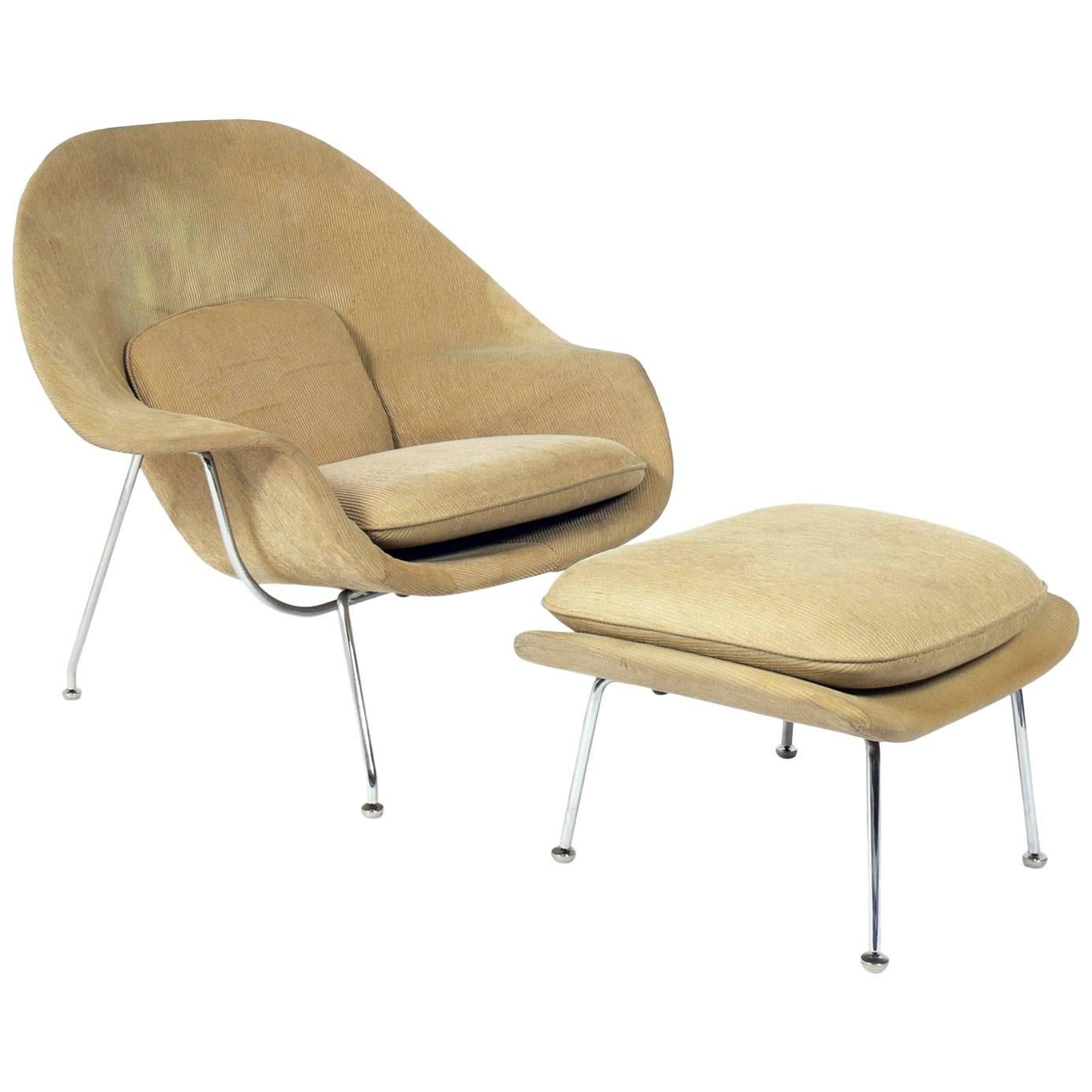 Womb Chair and Ottoman by Eero Saarinen for Knoll