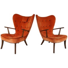 Pair of "Pragh" Chairs by Madsen & Schubel