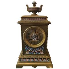 19th Century, French Champlevé Mantle Clock 12