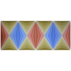 Ticky Brecker Op Art Acrylic on Canvas, 1984 4
