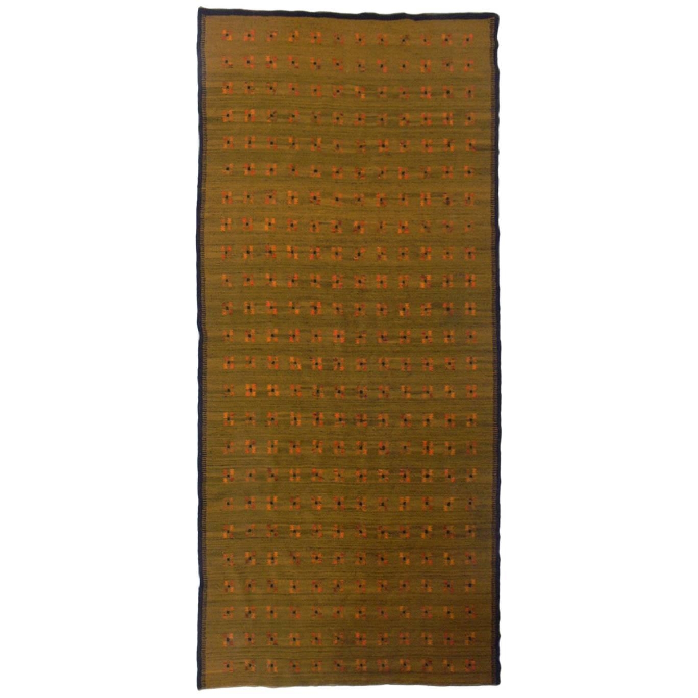 Danish Modern Flat-Weave Carpet For Sale