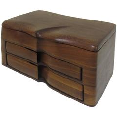 Judy Rand / Danae Morakis Walnut and Purple Heart Jewelry Box