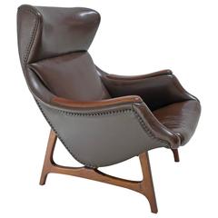 Mid-Century Lounge Chair by B.J. Hansen, Norway, 1960s