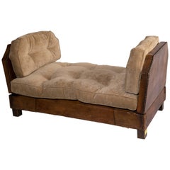 Antique Leather Daybed 1