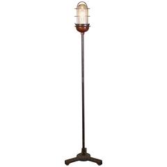 Ghost Light, Theater Stage Floor Lamp, Glass, Iron and Steel, Retro Industrial