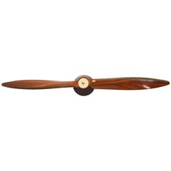 Antique Mahogany And Oak Propeller From The Engine Of A