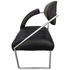 Whimsical Memphis Style Asymmetrically Armed Side Chair