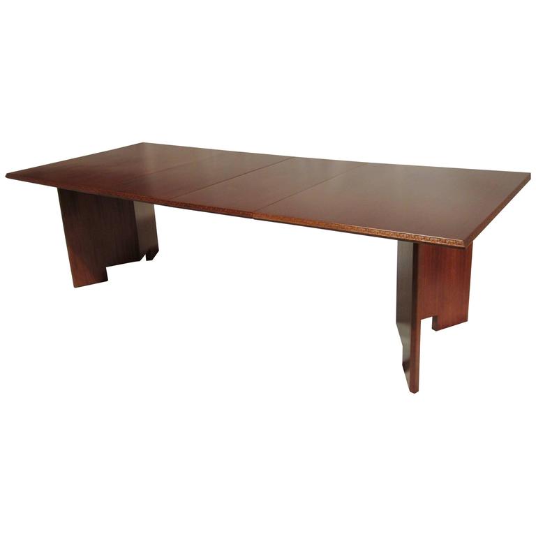 Frank Lloyd Wright Extension Gany Dining Table Heritage Henredon Frank Lloyd Wright Extension Gany Dining Table Heritage Henredon 1955 For