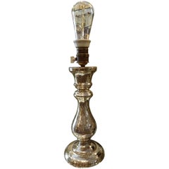Late 19th Century French Poor Mans Silver Lamp