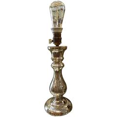 Late 19th Century French Poor Mans Silver Lamp 4