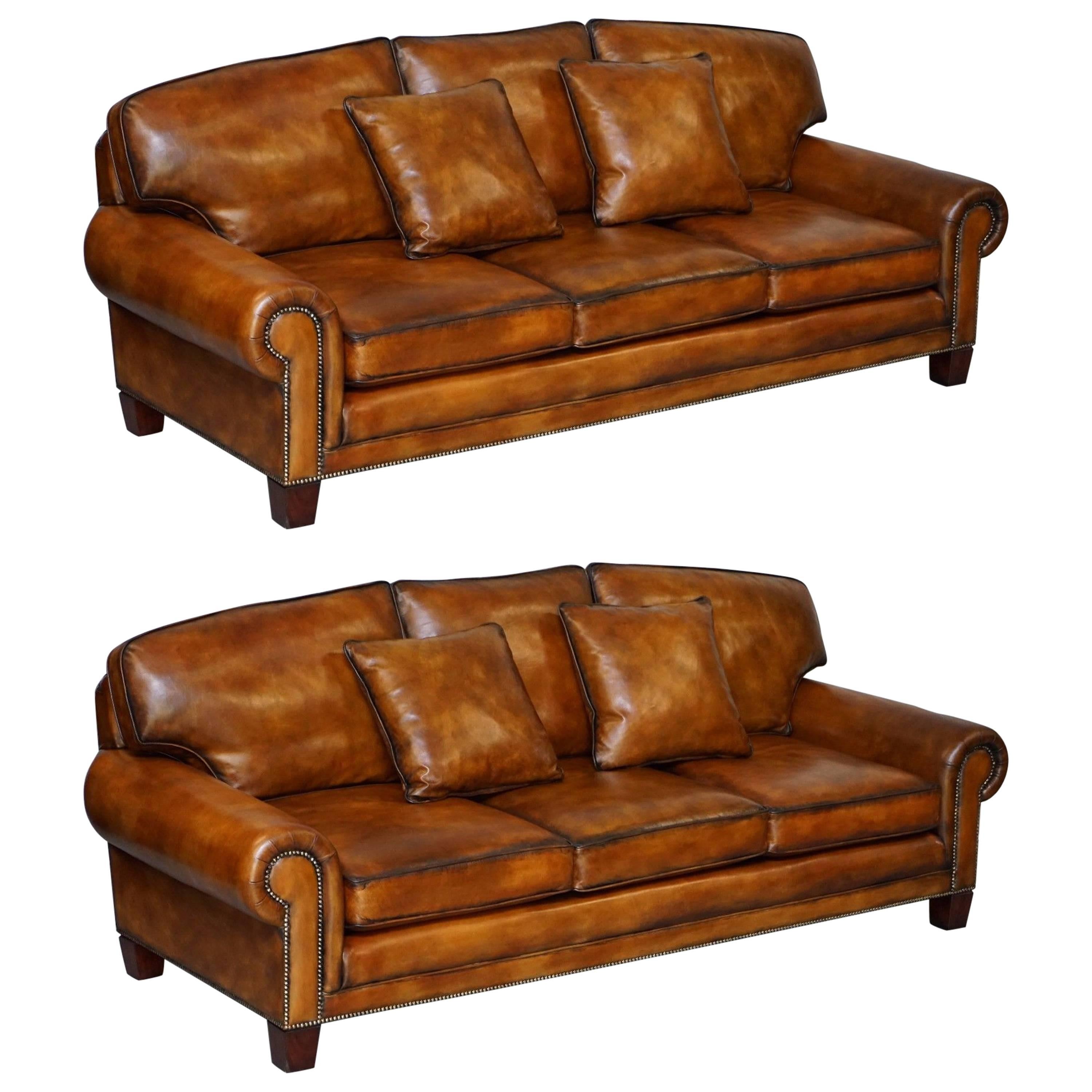 Ralph Lauren Leather Sofa - 3 For Sale on 1stDibs